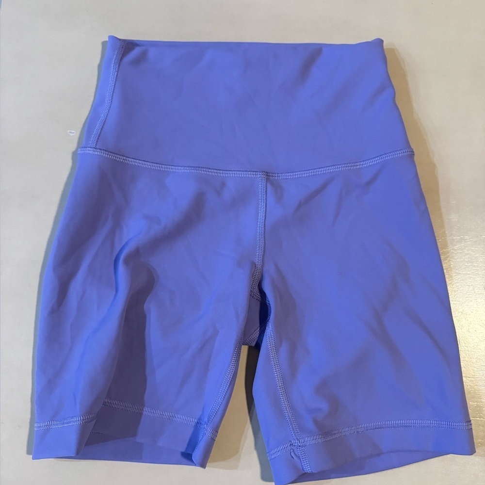 Lululemon Wunder Train High-Rise Short 6” – Dark Lavender | Size 2 | Like New - Picture 6 of 8